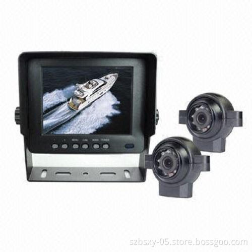 Waterproof rear-view monitor, reverse camera, night vision camera 5-inch monitor